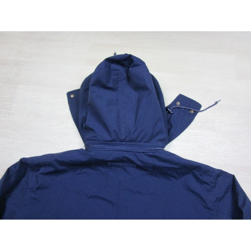 VINTAGE Eddie Bauer Wool Lined Mountain Parka Jacket Mens XL Tall Blue Hooded - Picture 11 of 15